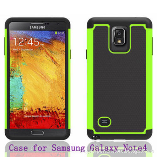 Back Cover Bumper Case for Samsung Galaxy Note4 N910 Note 4, PC + Silicone, Football VeinsNew